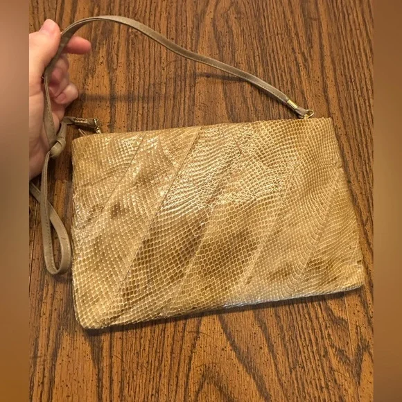 Jasmin leather snake skin purse - Picture 6 of 10
